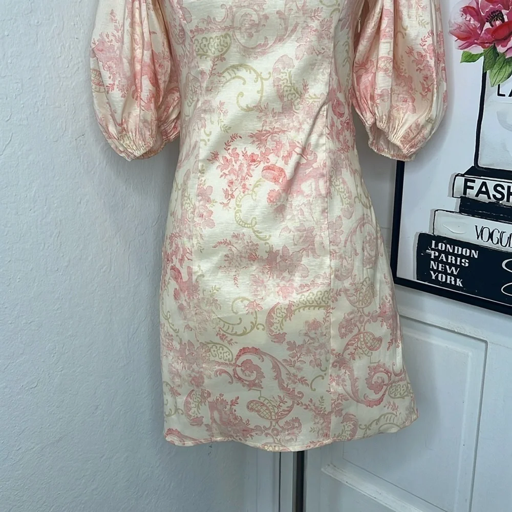 NWT Laura Ashley x Urban Outfitters Floral Mini Dress Size S - Picture 5 of 8